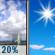 Tuesday: Slight Chance Showers And Thunderstorms then Sunny