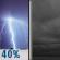 Tonight: Chance Showers And Thunderstorms then Cloudy